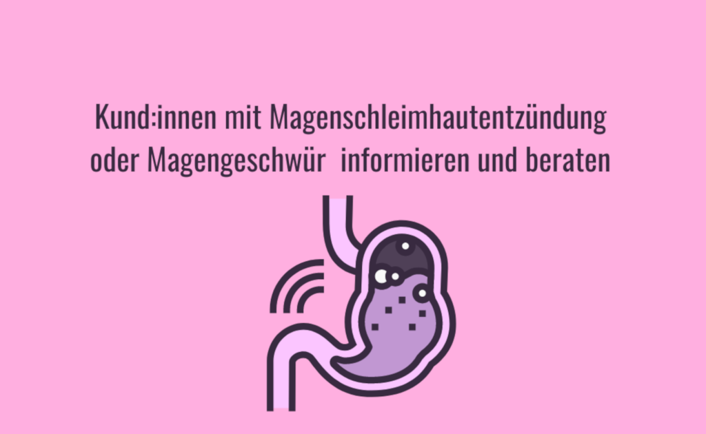 Magen-Darm-Beschwerden: Magen eines Kunden mit Magenschleimhautentzündung oder Magengeschwür